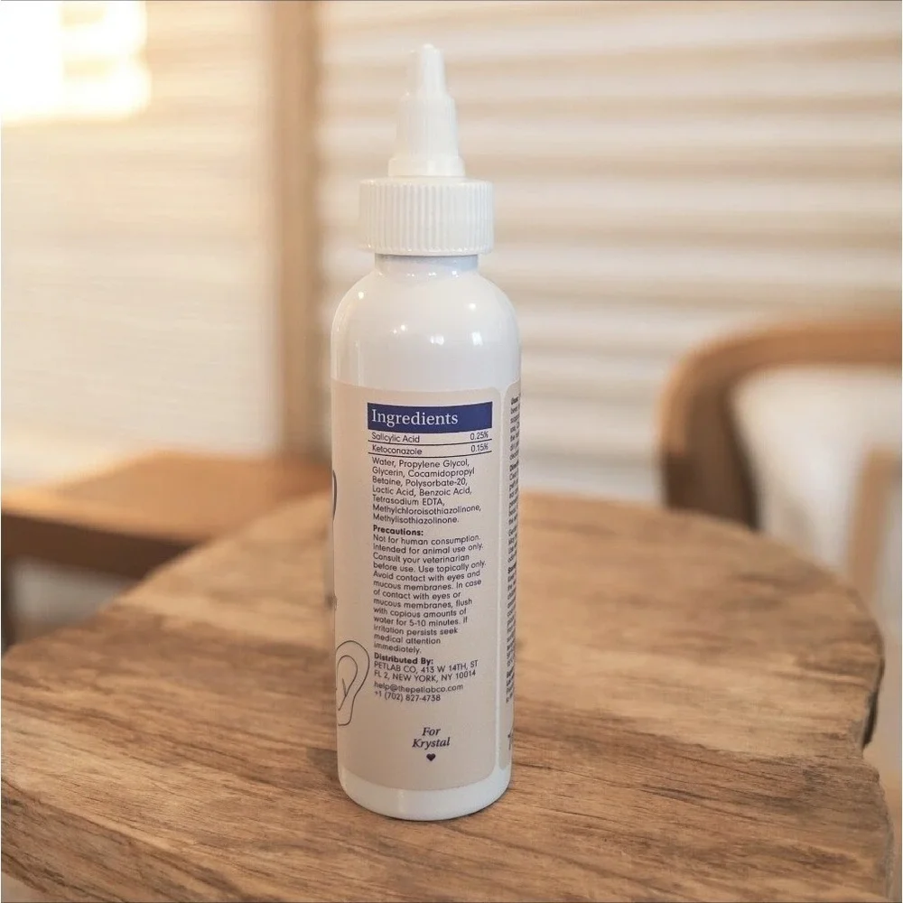PetLab Co. Clear Ears Therapy Dog Ear Cleaner Solution 4 fl oz New‎ Sealed